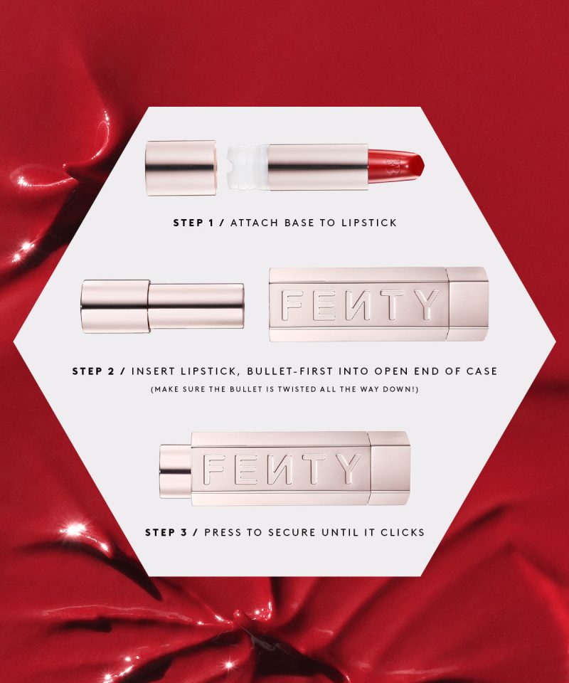Alternative view of Fenty Icon The Case Semi-Matte Refillable Lipstick — Red Edition