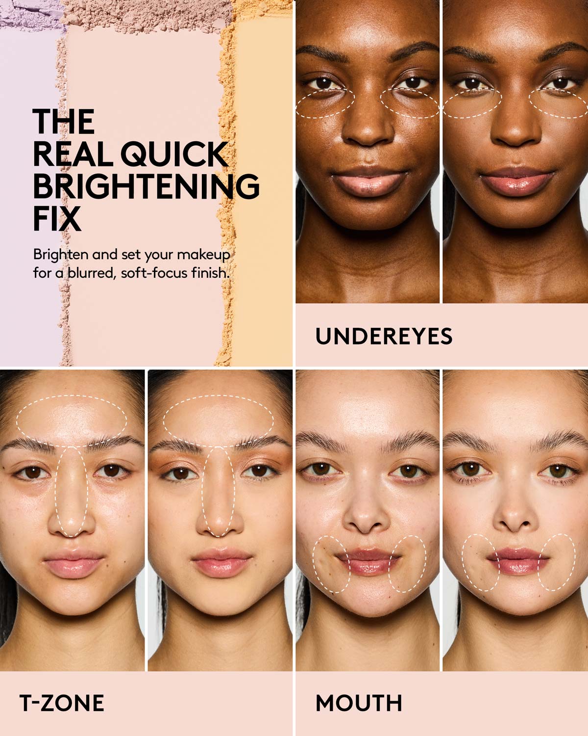 Bright Fix Instant Brightening + Blurring Powder — Peach - Image 8