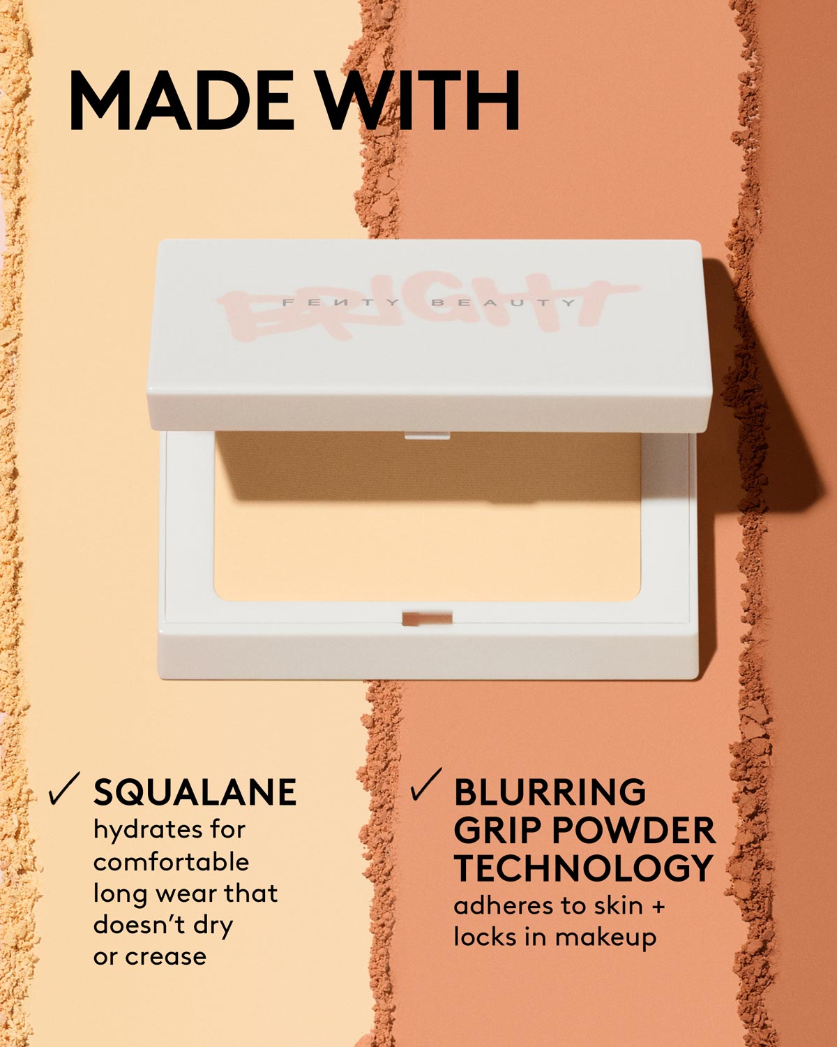 Bright Fix Instant Brightening + Blurring Powder — Peach - Image 5