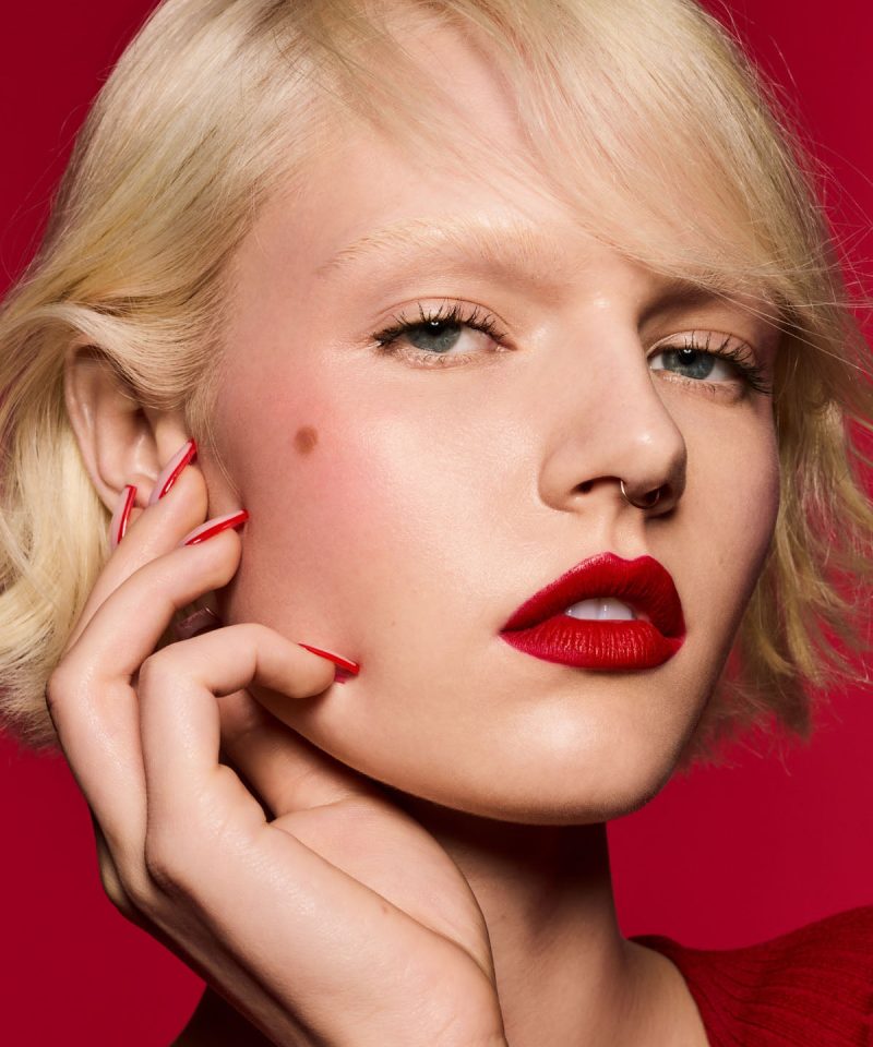 Alternative view of Cherry Mouth 3-Piece Lip Set + Pouch