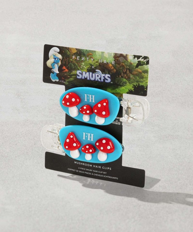 Mushroom Clips 2-Piece Smurf Hair Clip Set