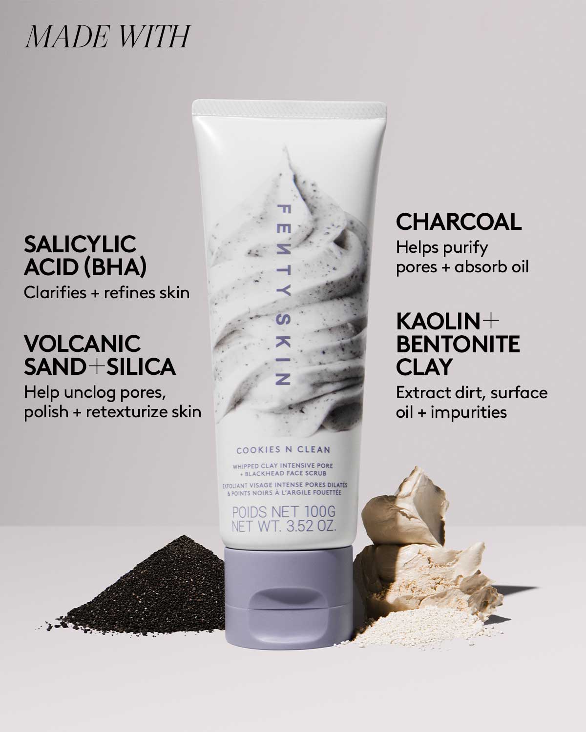 Cookies N Clean Whipped Clay Intensive Pore + Blackhead Face Scrub - Image 6