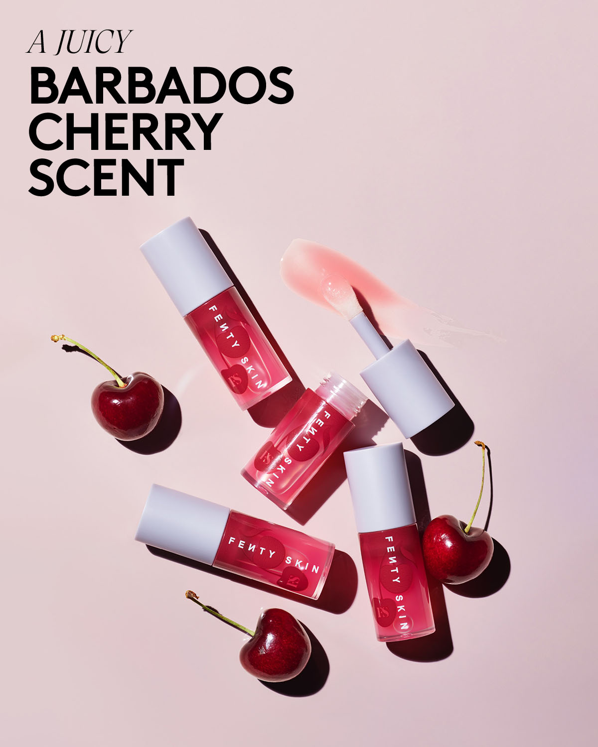 Fenty Treatz Hydrating + Strengthening Lip Oil — Barbados Cherry - Image 7