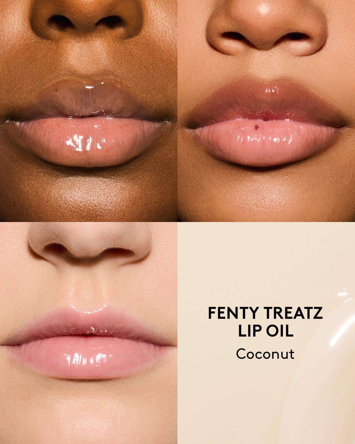 Fenty Treatz Hydrating + Strengthening Lip Oil — Coconut - Image 3