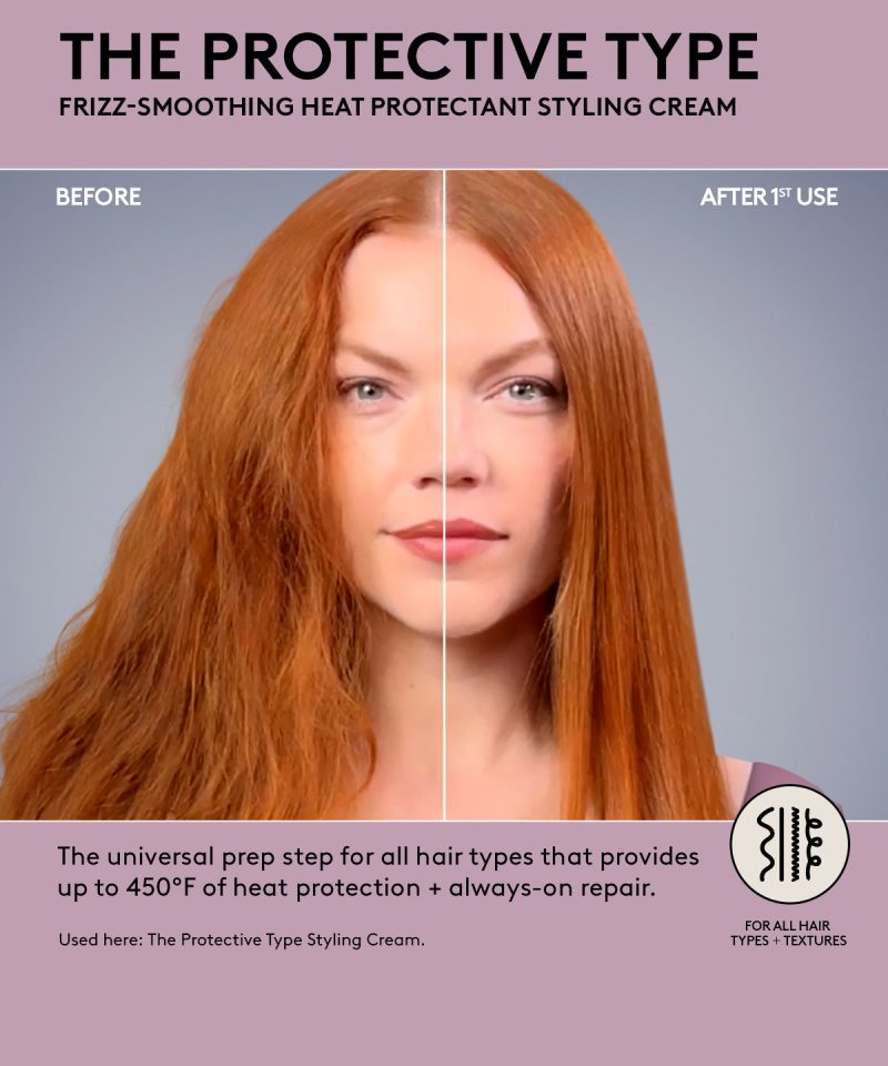 Alternative view of The Protective Type Frizz-Smoothing Heat Protectant Styling Cream