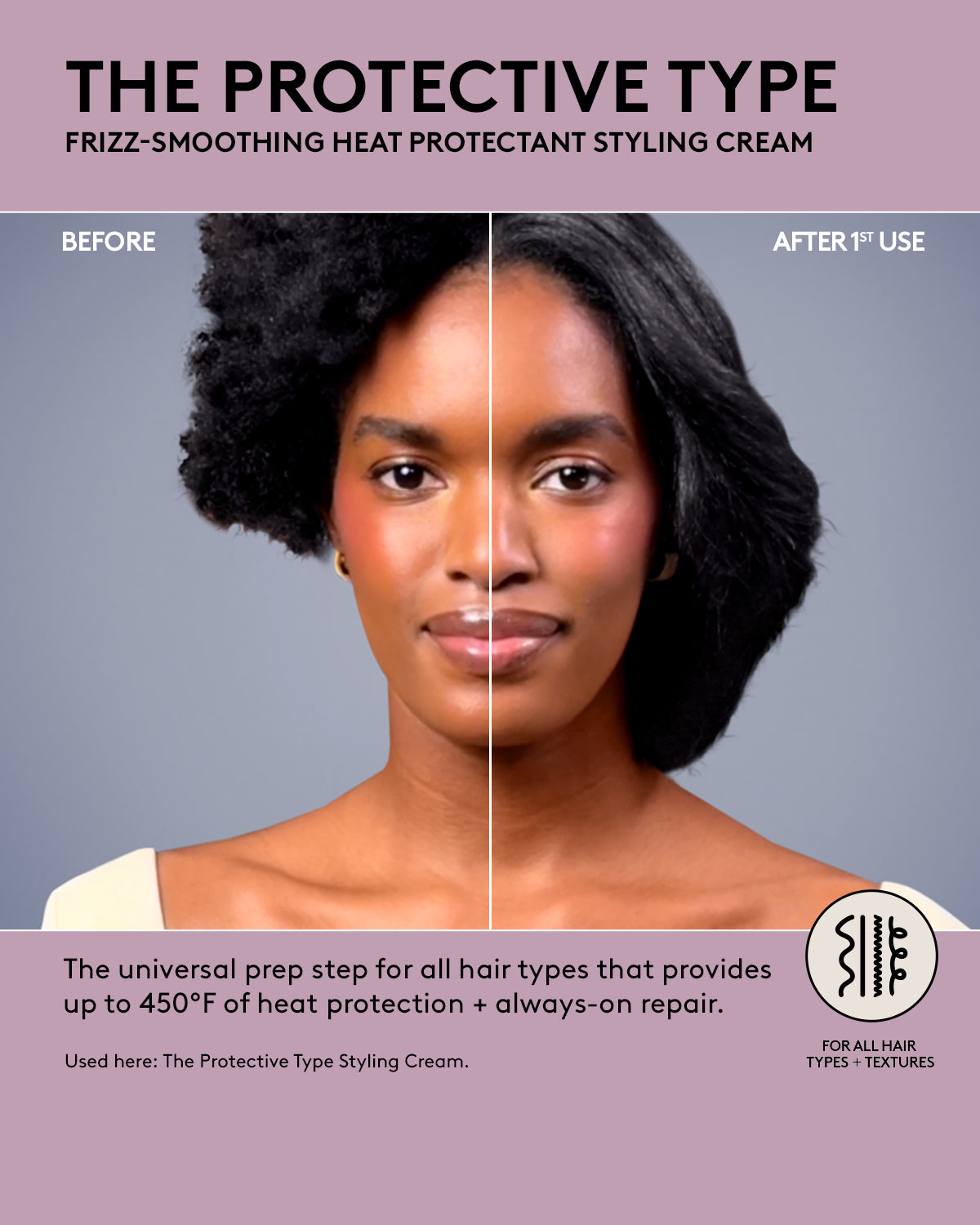 The Protective Type Frizz-Smoothing Heat Protectant Styling Cream - Image 10