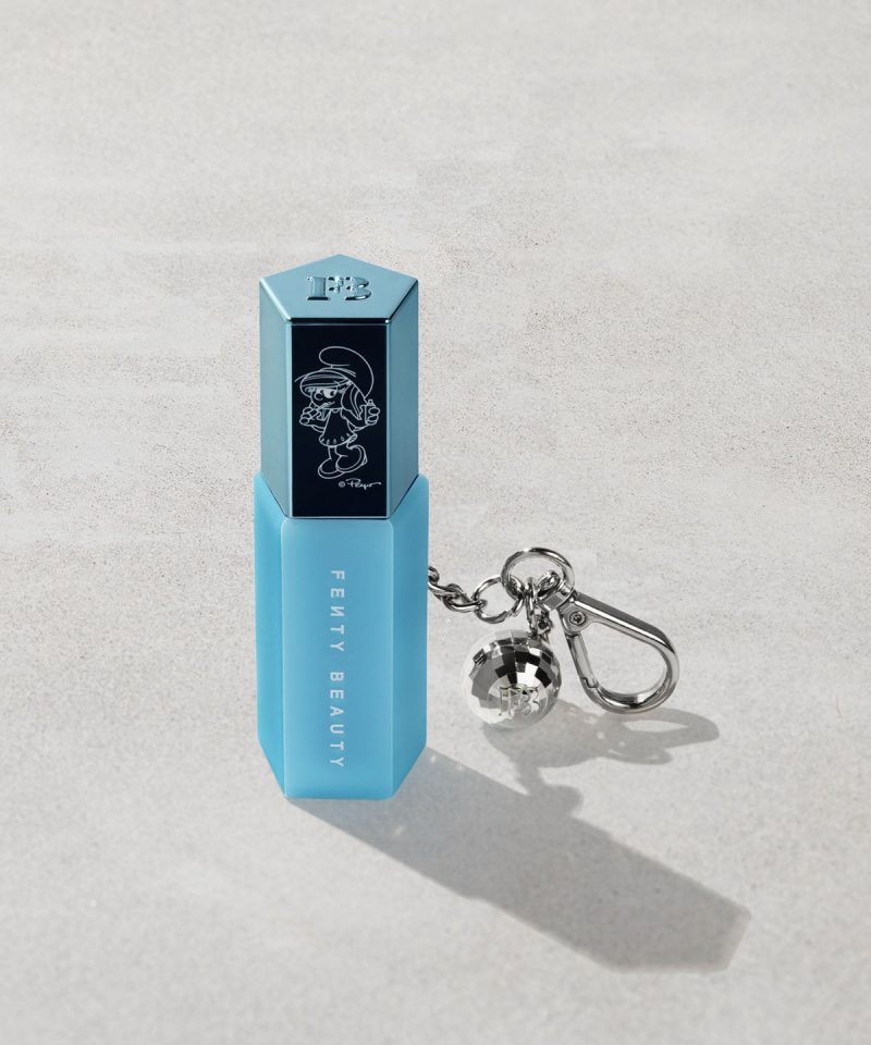 Smurfette Effect Gloss Bomb Universal Lip Luminizer + Keychain